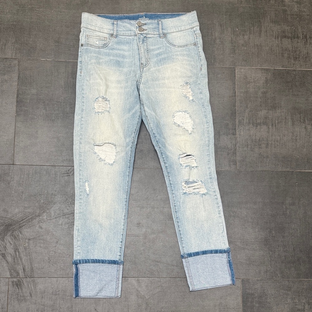 Trendy Light Blue Boyfriend Jeans by New York and Company